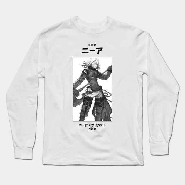 The Man who Destroyed the World Nier Long Sleeve T-Shirt by KMSbyZet
